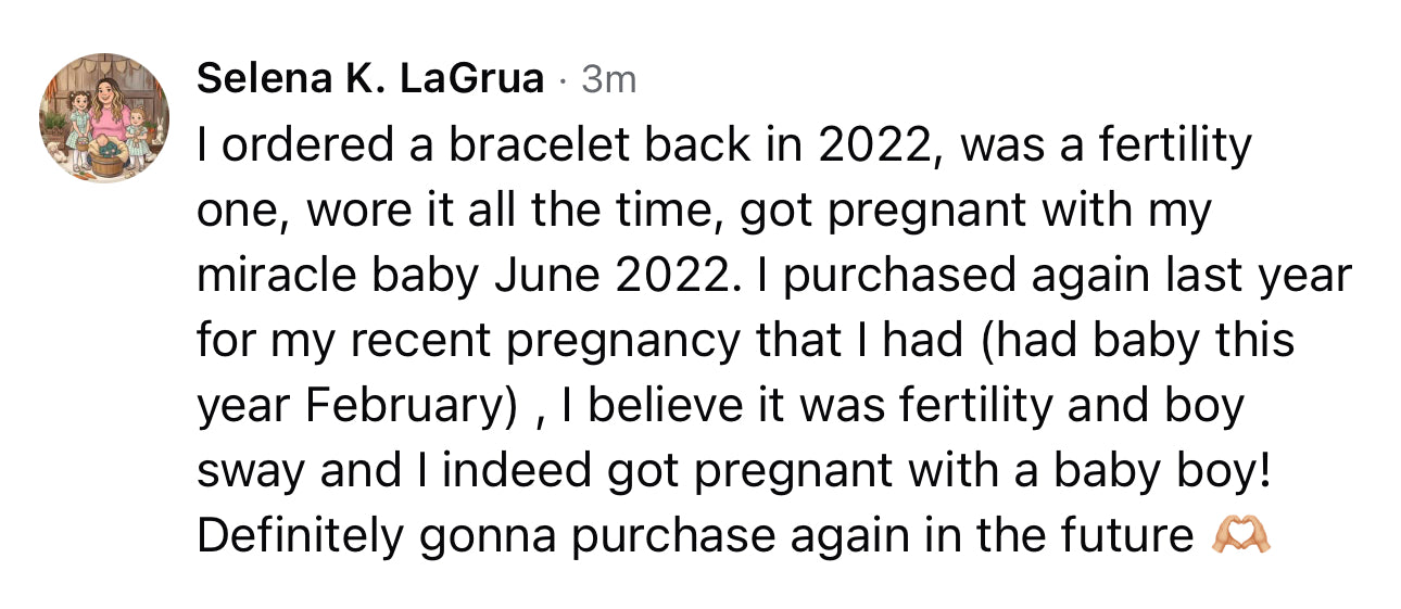 Fertility Bracelet Preorder May Shipment