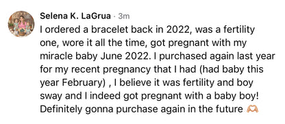 Fertility Bracelet Preorder May Shipment